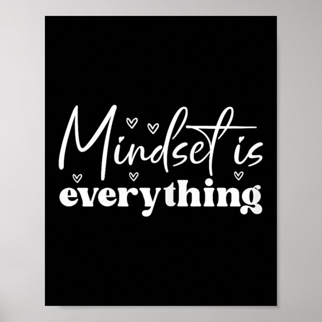 Womens Everything Is Mindset Insrational Mind Moti Poster (Vorne)