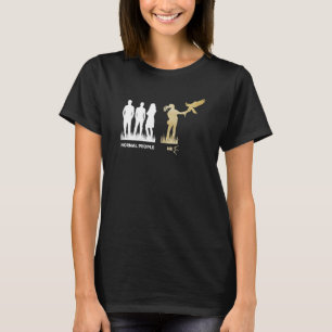 Womens Falconry Ornithology Vogelbeobachter Falcon T-Shirt