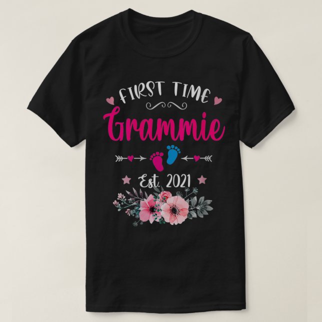 Womens First Time Grammie est T-Shirt (Design vorne)