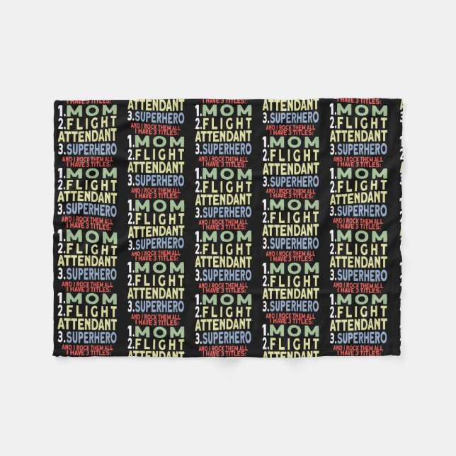 Womens Flight Attendant  Fleecedecke (Vorderseite (Horizontal))