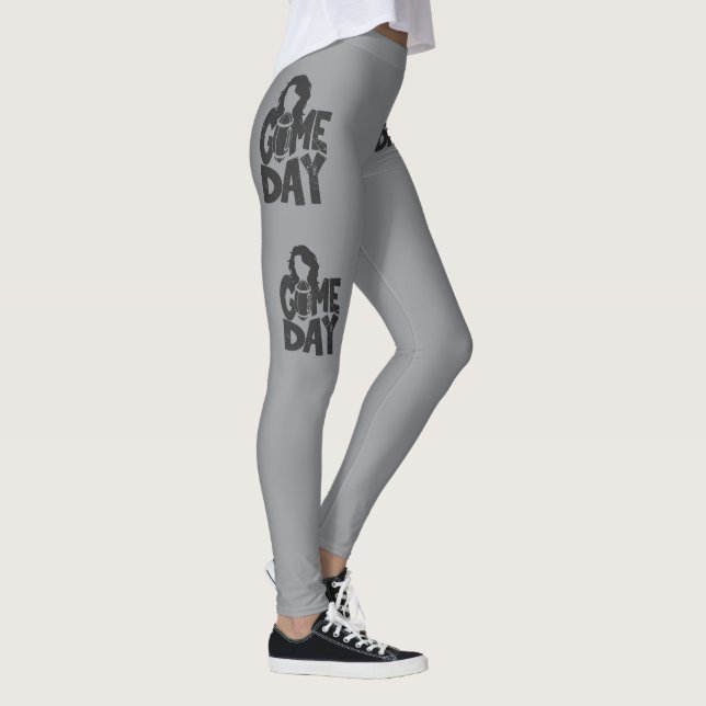 Women's Football Gameday Grey Leggings (Rechts)