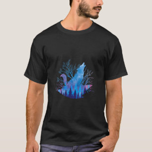 Womens Forest Animal Wolf Wildlife Werewolf Howl T-Shirt