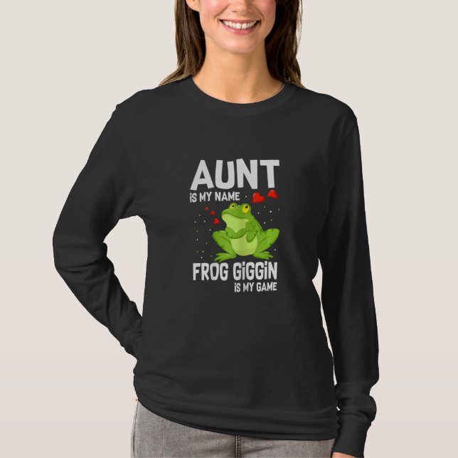 Womens Frog Catching For Bullfrog Hunter and Frog  T-Shirt (Vorderseite)