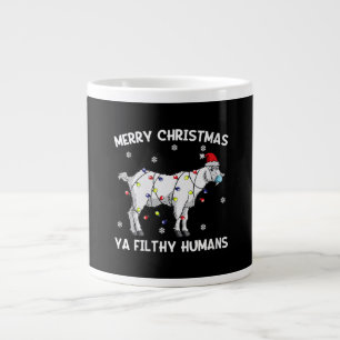 Womens Frohe Weihnachtsziege Gesicht Maske Ziege S Jumbo-Tasse