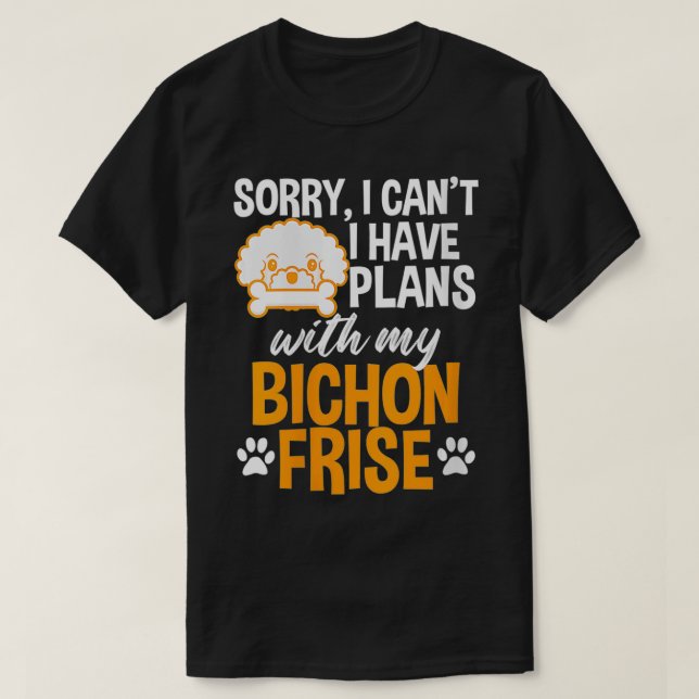 Womens Funny Bichon Frise T-Shirt für Hundebesitze (Design vorne)