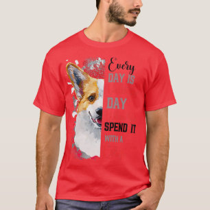 Womens Funny Corgi Mom Happy Valentines Day Party T-Shirt
