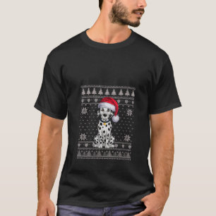 Womens Funny Dalmatiner Dog Ugly Weihnachtssüßer T-Shirt