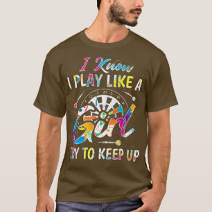 Womens Funny Dart Player Darts Dart Shooting T-Shirt