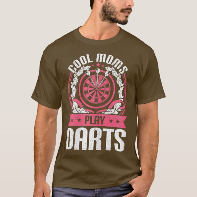 Womens Funny Dart Player-Geschenke Zitat Coole Mam T-Shirt (Vorderseite)