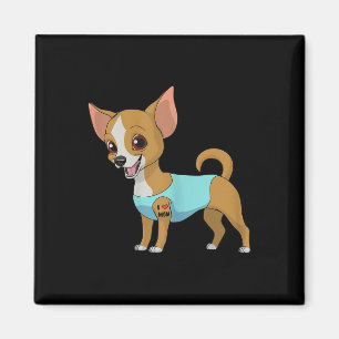 Womens Funny Dog Chihuahua Liebe Mama Tattoo Gesch Magnet