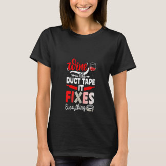 Womens Funny Drinking Wine Alcohol Party Matchin T-Shirt