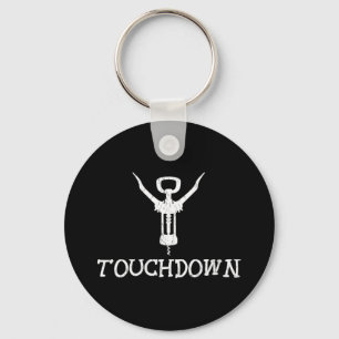 Womens Funny Football Touchdown Wine Bottle Opener Schlüsselanhänger