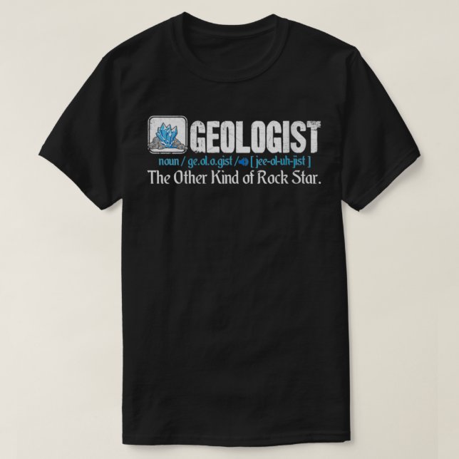 Womens Funny Geology Geologist Definition Gift Geo T-Shirt (Design vorne)