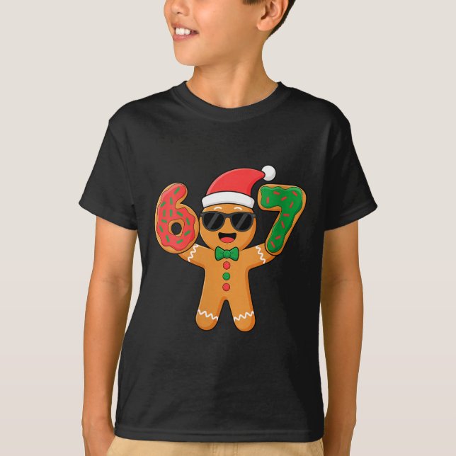 Womens Funny Gingerbread Six Seven 67 Ice Cream Dr T-Shirt (Vorderseite)
