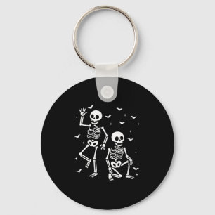 Womens Funny Halloween Trump Skelett Trump V-Hals Schlüsselanhänger