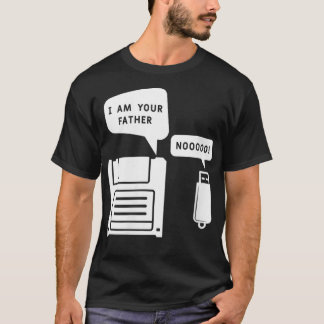 Womens Funny Ich bin dein Vater USB Stick Floppy D T-Shirt