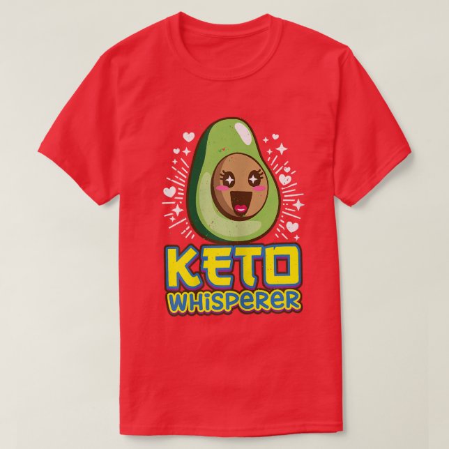 Womens Funny Ketogenic Keto Whisperer Kawaii Cute  T-Shirt (Design vorne)