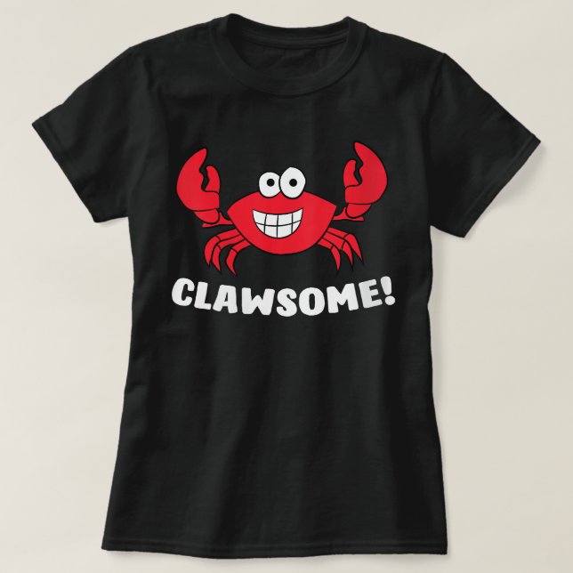 Womens Funny Lobster Clawsome Sea Crab Cartoon Lob T-Shirt (Design vorne)