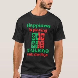 Womens Funny Mahjong Glück spielt Mahjong T-Shirt