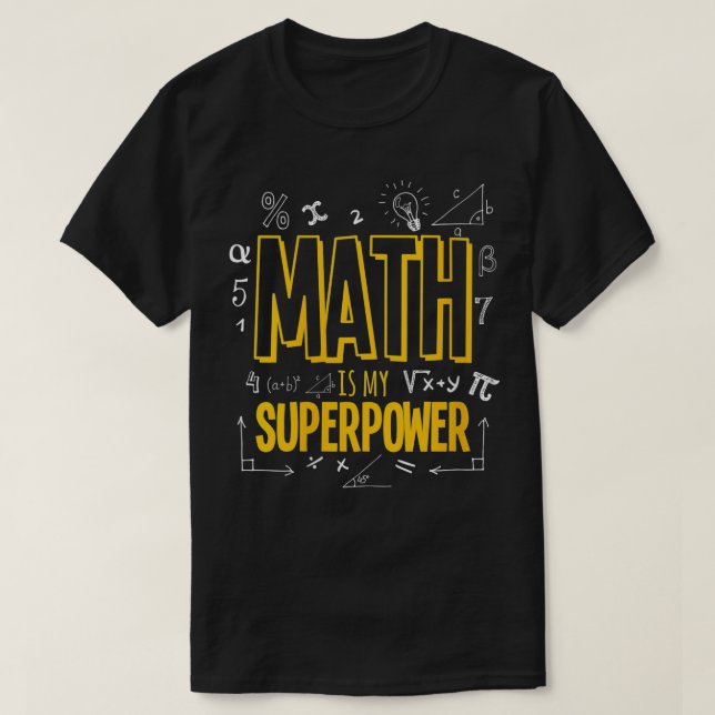 Womens Funny Mathe ist meine Superpower Algebra Lo T-Shirt (Design vorne)