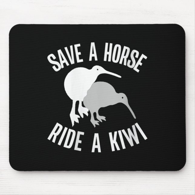 Womens Funny New Zealand Kiwi Meme Quote Save A Ho Mousepad (Vorne)