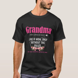 Womens Funny Oma Definition Großmutter Großmutter T-Shirt