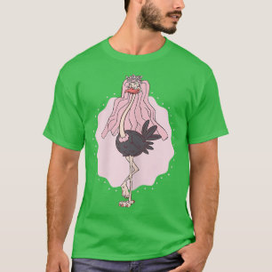 Womens Funny Ostrich Bride Hen Party T-Shirt