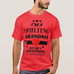 Womens Funny Quilting Oma präsentieren Womens Cool T-Shirt