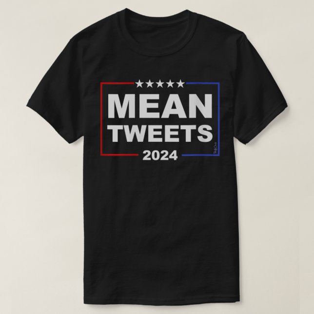 Womens Funny Red White Blue Gemein Tweete 2024 VNe T-Shirt (Design vorne)
