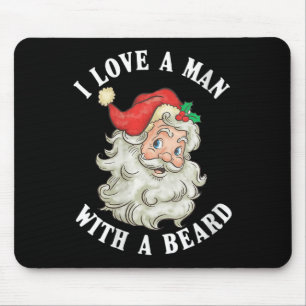 Womens Funny Santa Claus Weihnachten I Liebe A Man Mousepad