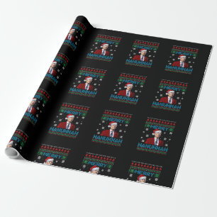 Womens Funny Santa Joe Biden Merry Hanukkah Ugly C Geschenkpapier