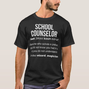 Womens Funny School Counselor VNeck T-Shirt