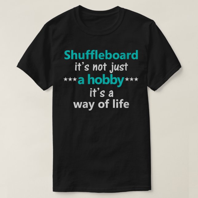 Womens Funny Shuffleboard Hobby Game Shuffle Playe T-Shirt (Design vorne)