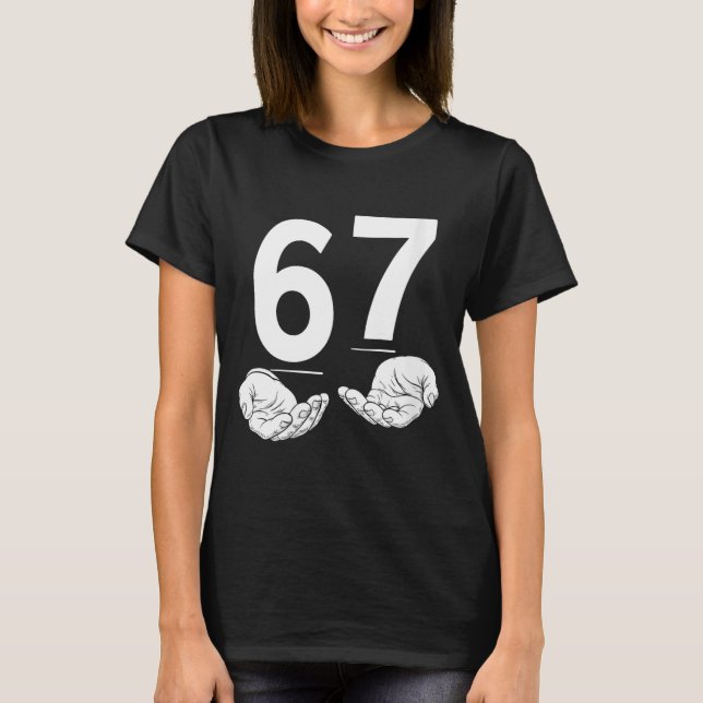 Womens Funny Six Seven 6 7 Meme Gen Alpha Slang 6  T-Shirt (Vorderseite)