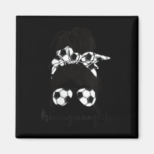 Womens Funny Soccer Grammy Life Soccer Player Gram Magnet