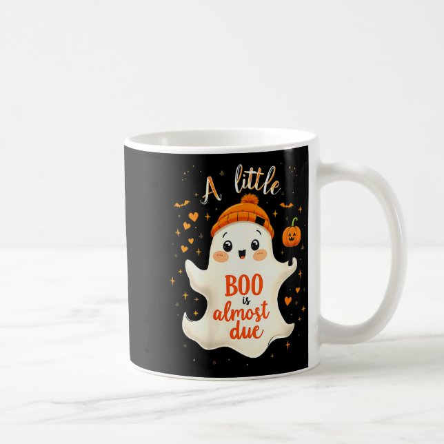 Womens Funny Soky Pregnancy A Little Boo Is Almost Kaffeetasse (Rechts)