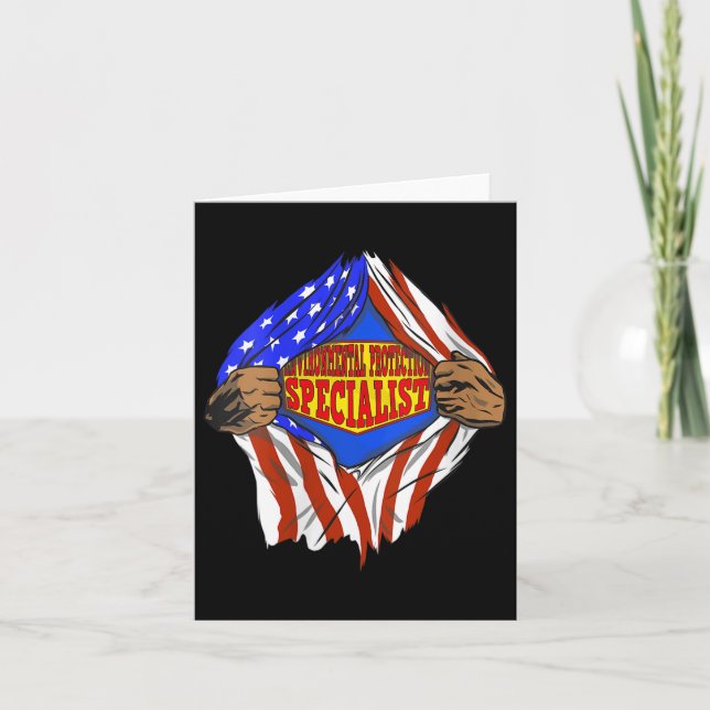 Womens Funny Super Environmental Protection Karte (Vorderseite)