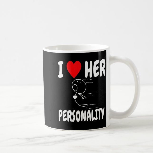 Women's Funny Valentine's Day Couple Matching I Lo Kaffeetasse (Rechts)