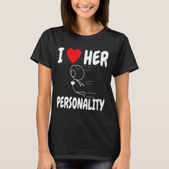 Women's Funny Valentine's Day Couple Matching I Lo T-Shirt (Vorderseite)