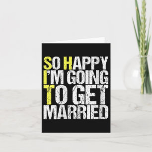 Womens Funny Wedding Gift Sarcastic Groom Bride V- Karte