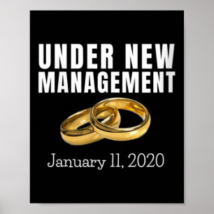 Womens Funny Wedding Verlobung Gift Bride Groom J Poster