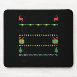 Womens Funny Xmas zu heiße hässliche Weihnachtssüß Mousepad