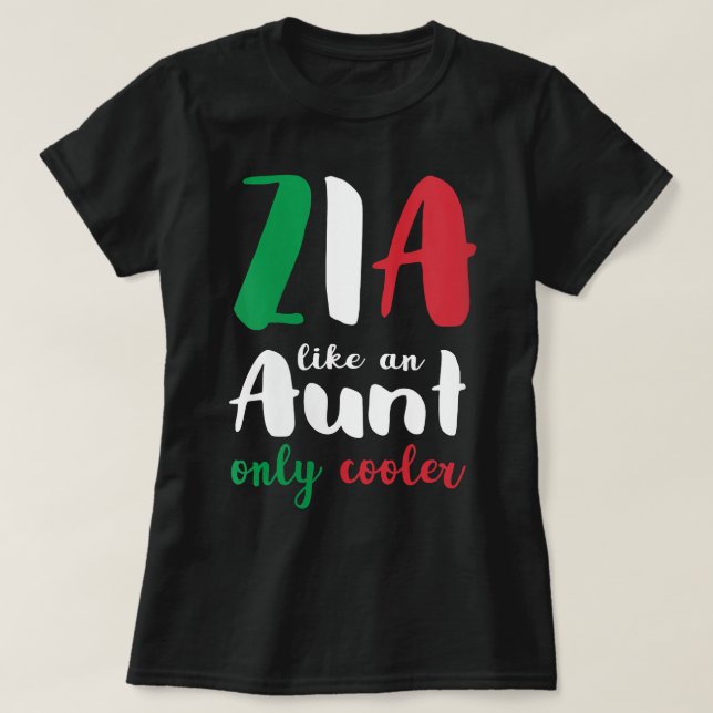 Womens Funny Zia Italienische Tante nur Cooler Ges T-Shirt (Design vorne)