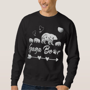 Womens Gaga Bär mit drei Bärenjungen Mutter Da Sweatshirt