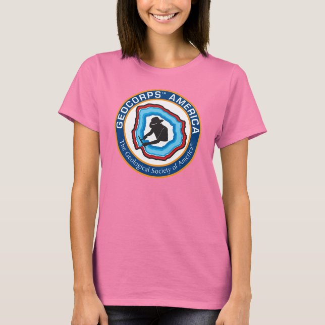 Women's GeoCorps America Ringer T - Shirt (Vorderseite)