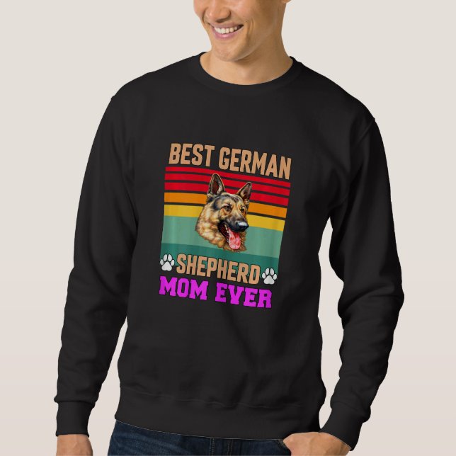 Womens German Shepherd Pet Owner   Best German She Sweatshirt (Vorderseite)
