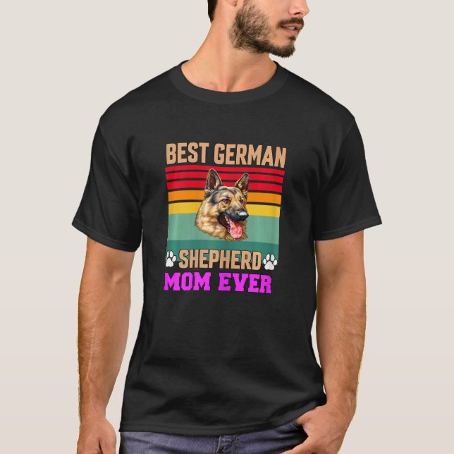 Womens German Shepherd Pet Owner   Best German She T-Shirt (Vorderseite)