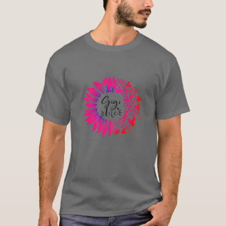 Womens Gigilife Flower Heart Valentine's Day T-Shirt