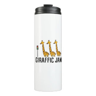 Womens Giraffic Jam Funny Giraffe Giraffe Pun Nied Thermosbecher