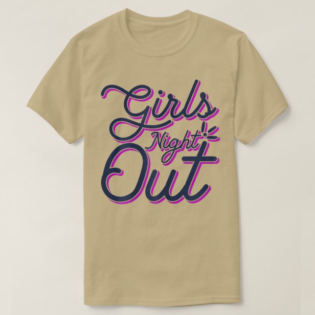 Womens Girls Night Out Engagement Matching Bachelo T-Shirt (Design vorne)